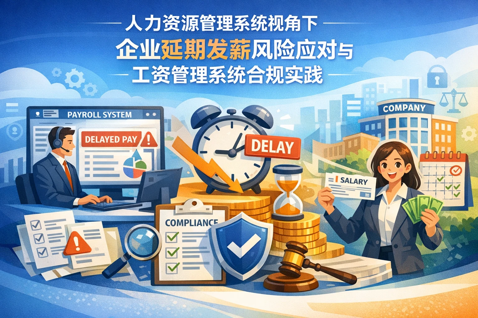 人力资源管理系统视角下,企业延期发薪风险应对与工资管理系统合规实践