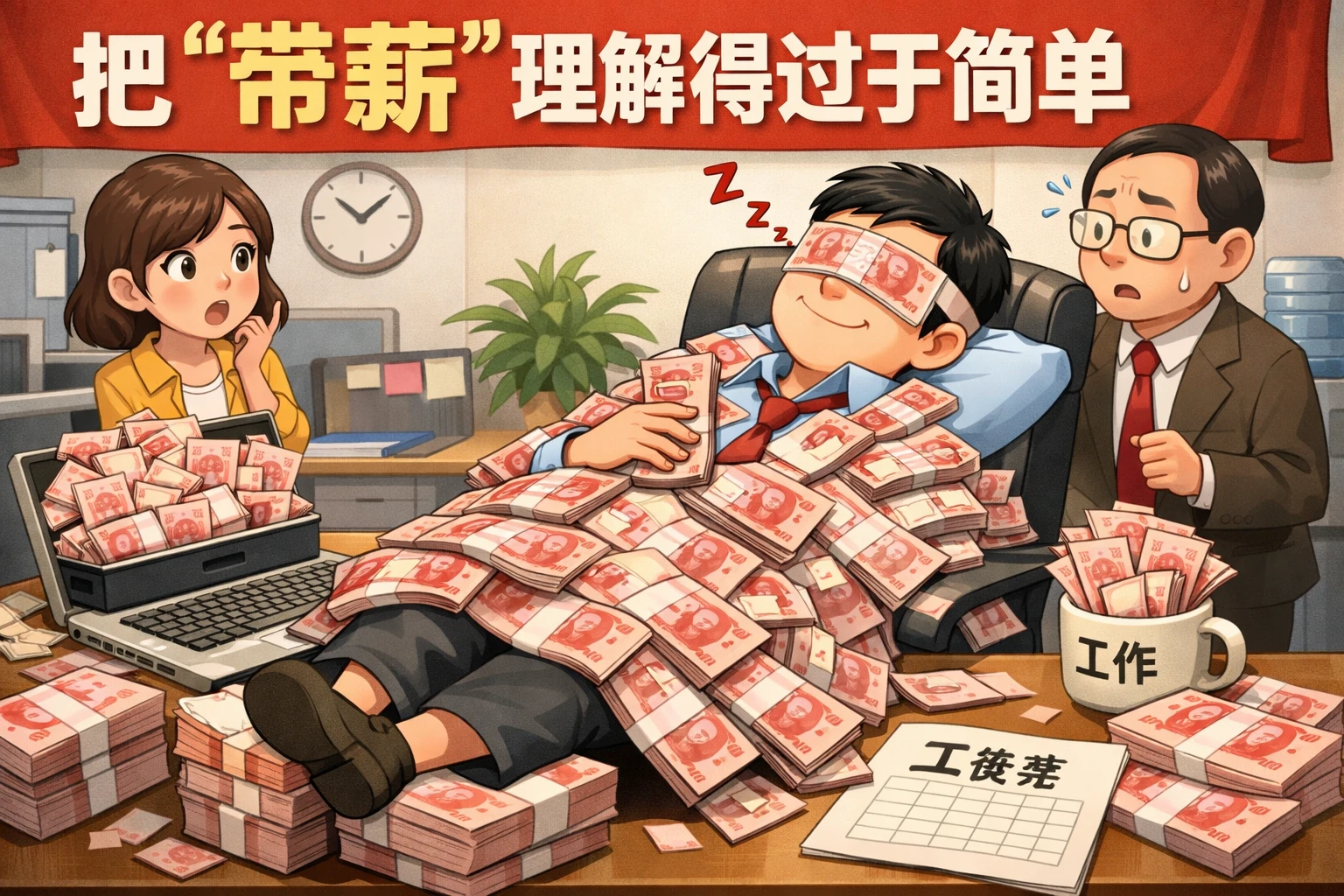 把“带薪”理解得过于简单