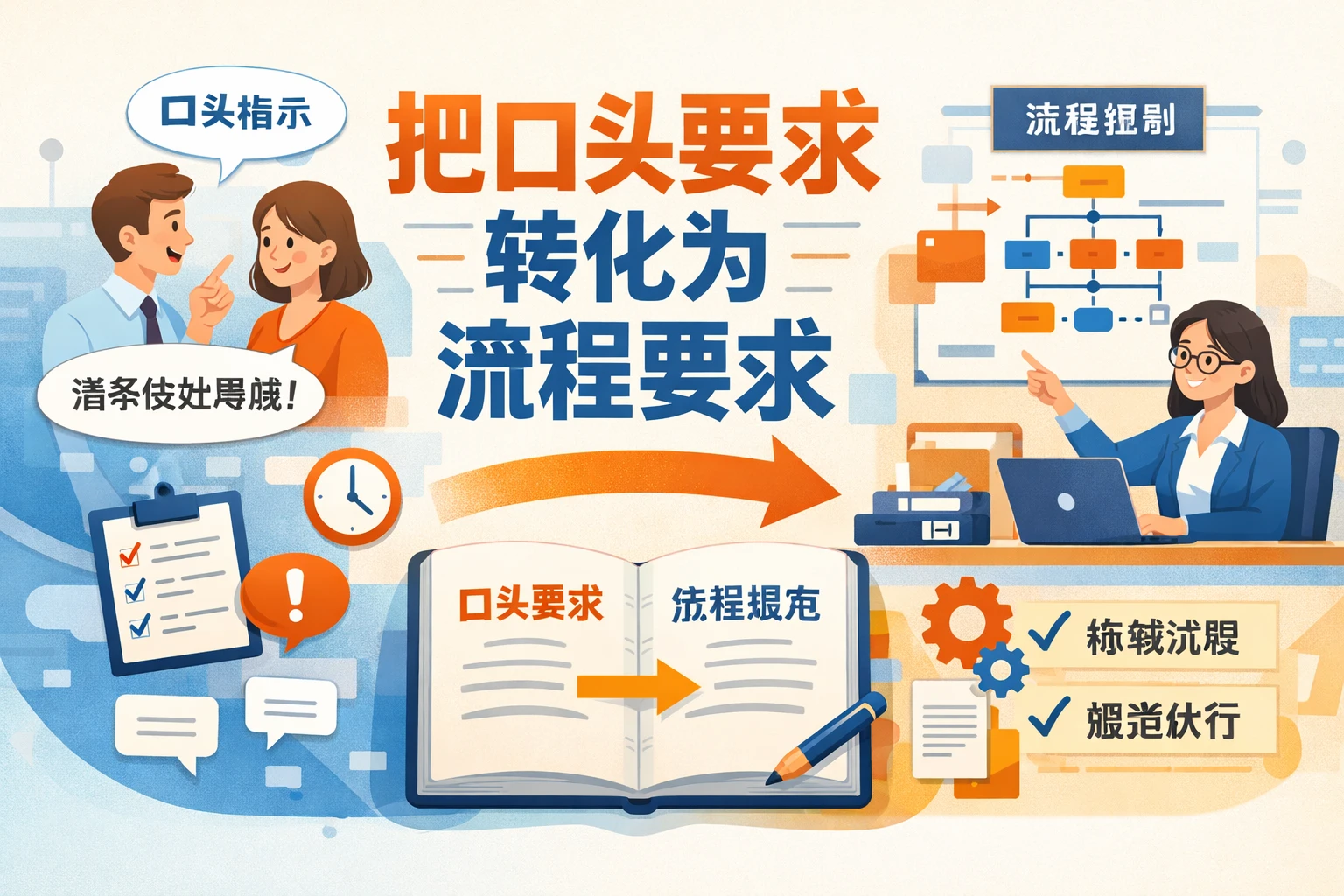把口头要求转化为流程要求