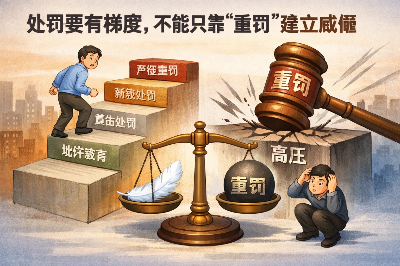 处罚要有梯度，不能只靠“重罚”建立威慑