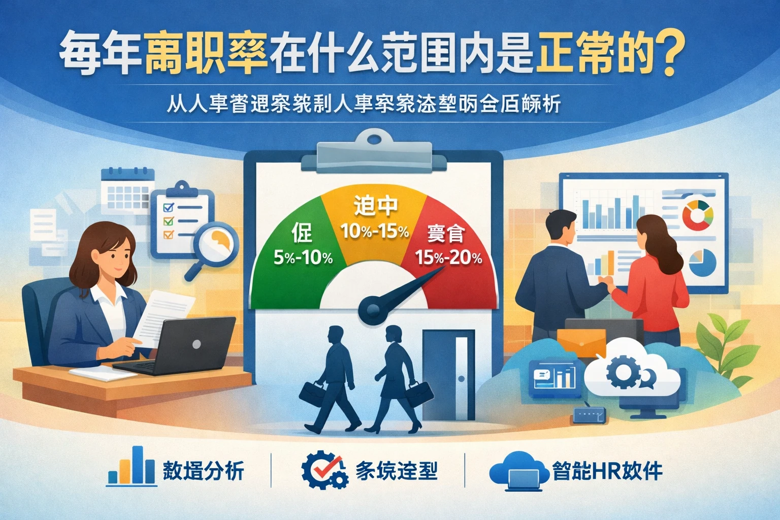 每年离职率在什么范围内是正常的?从人事管理系统到人事系统选型的全面解析