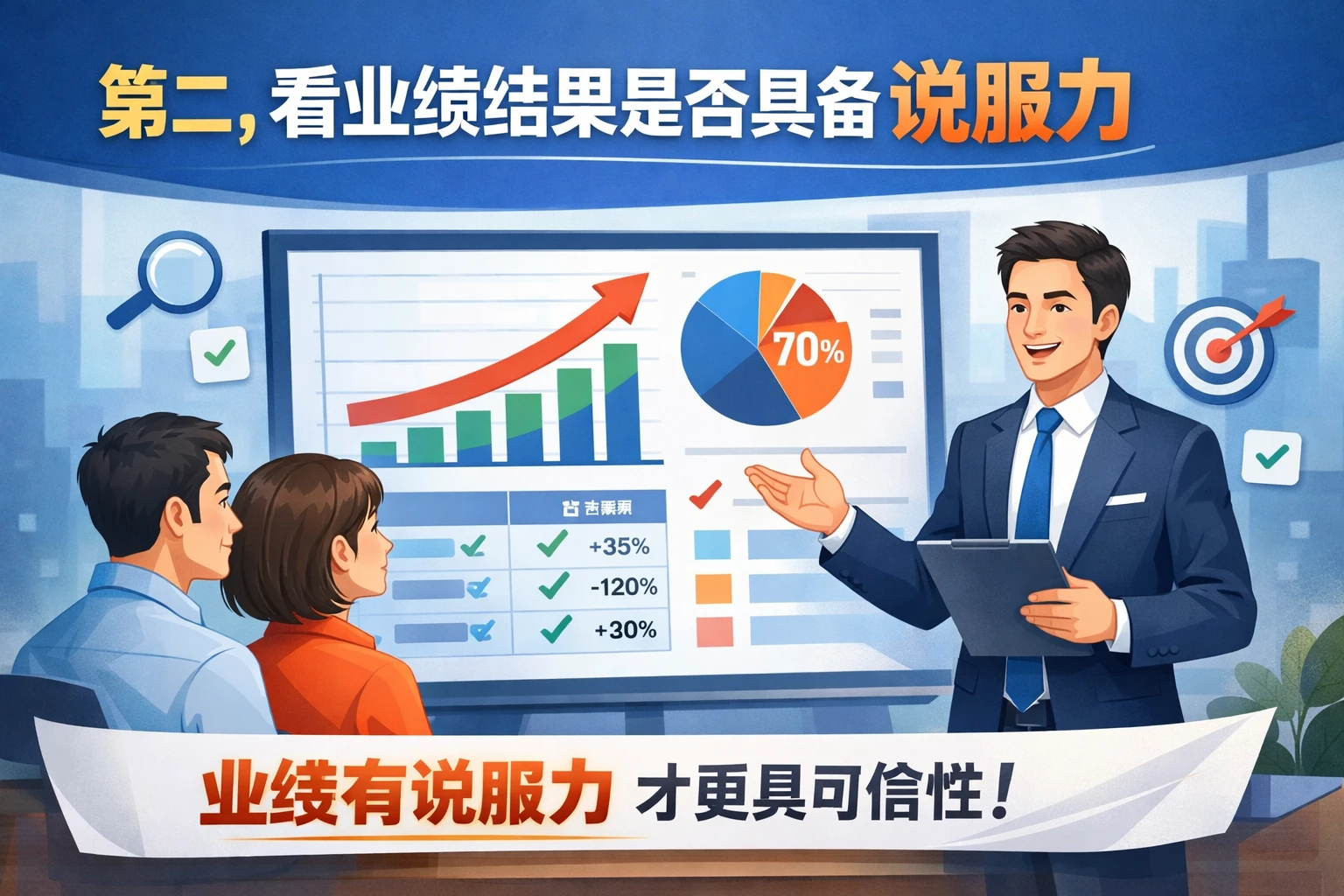 第二，看业绩结果是否具备说服力