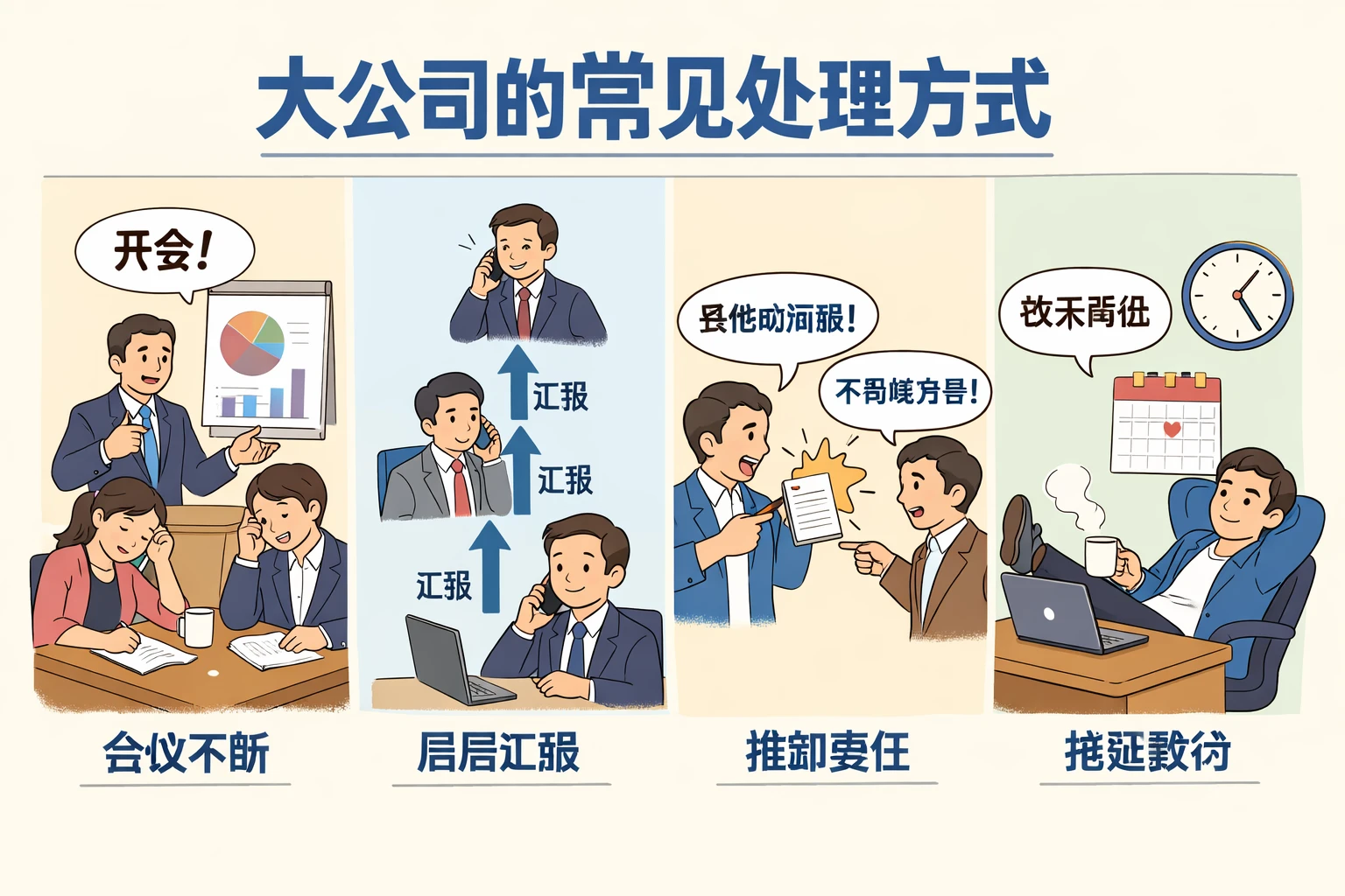 大公司的常见处理方式