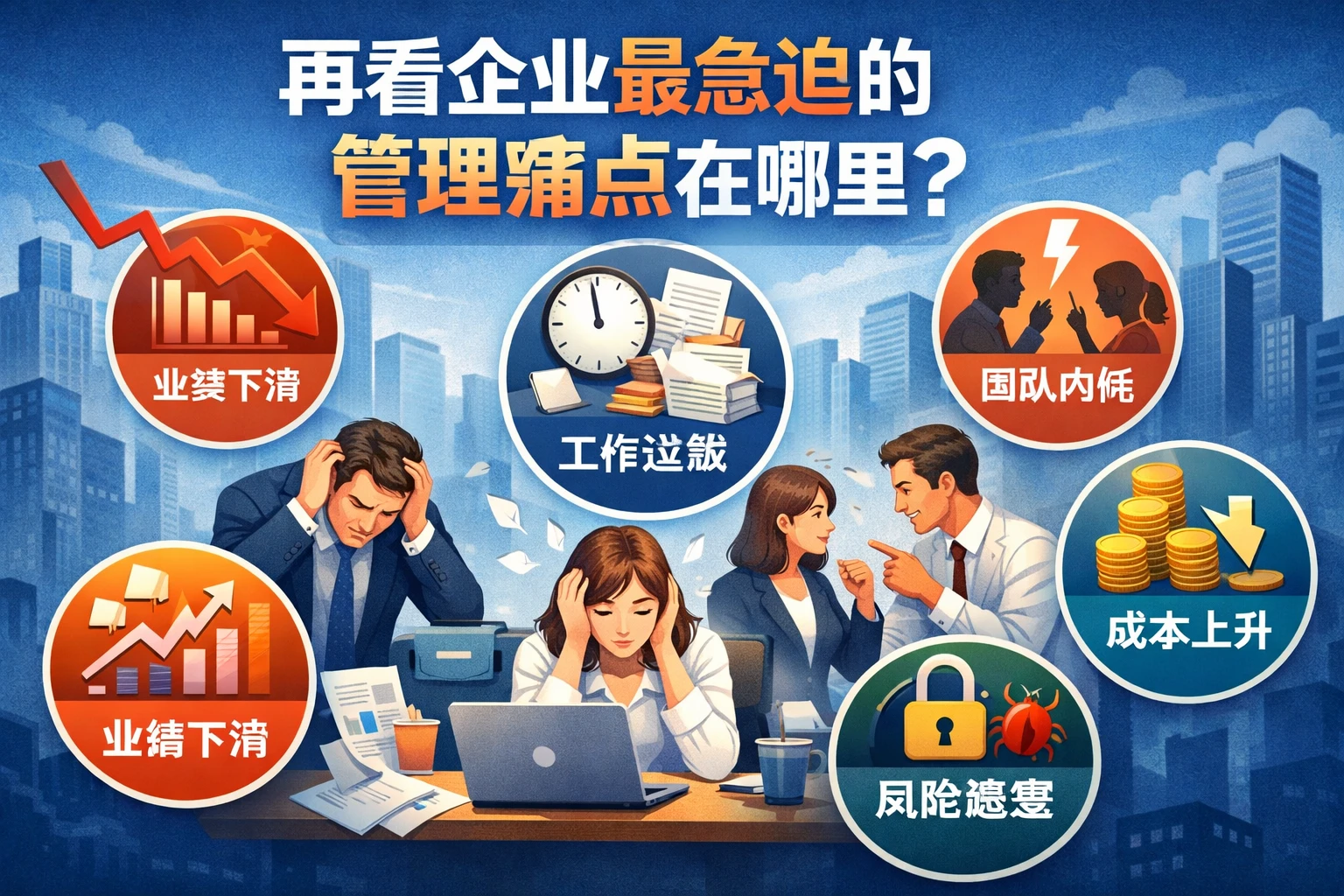 再看企业最急迫的管理痛点在哪里