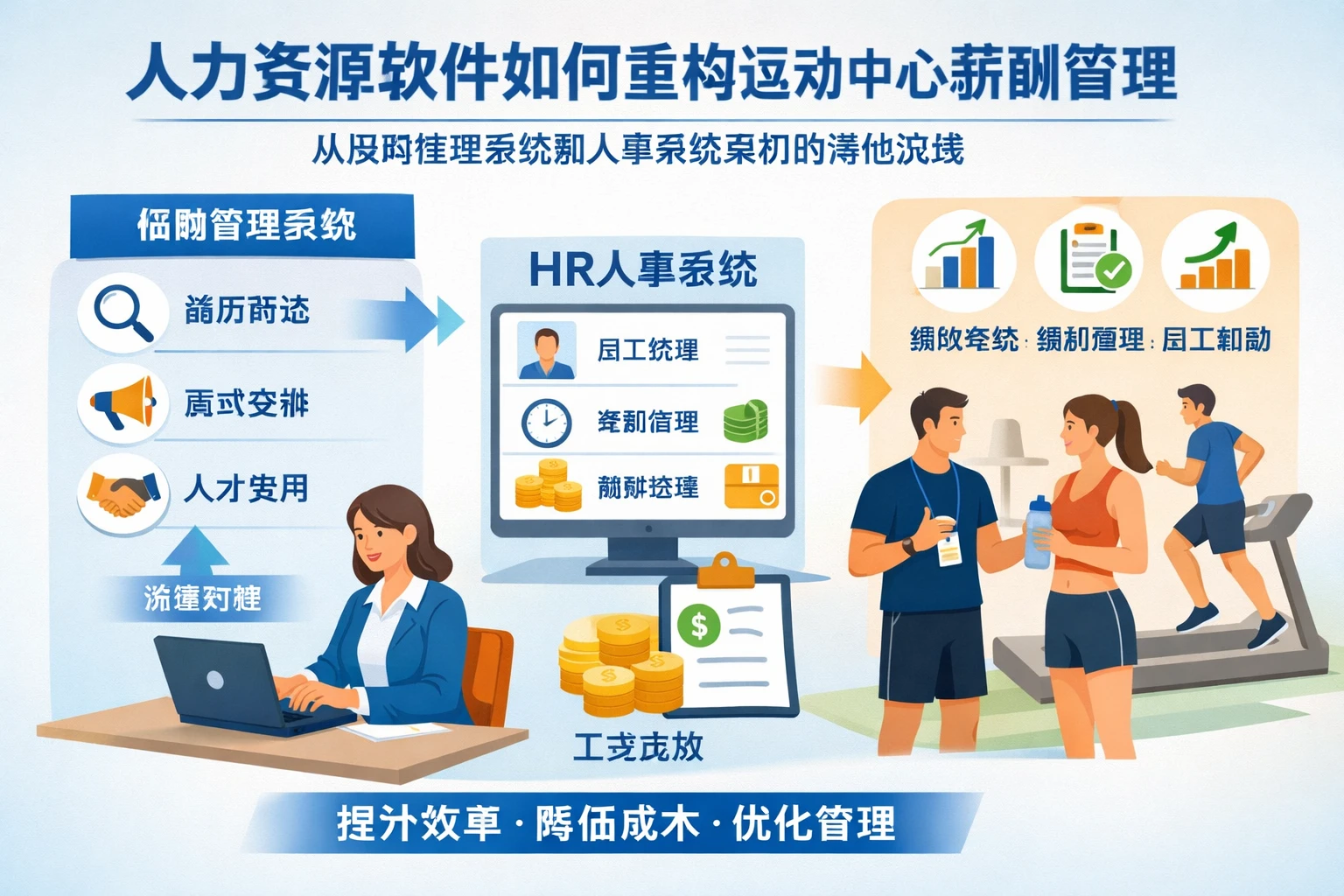 人力资源软件如何重构运动中心薪酬管理：从招聘管理系统到人事系统案例的落地实践