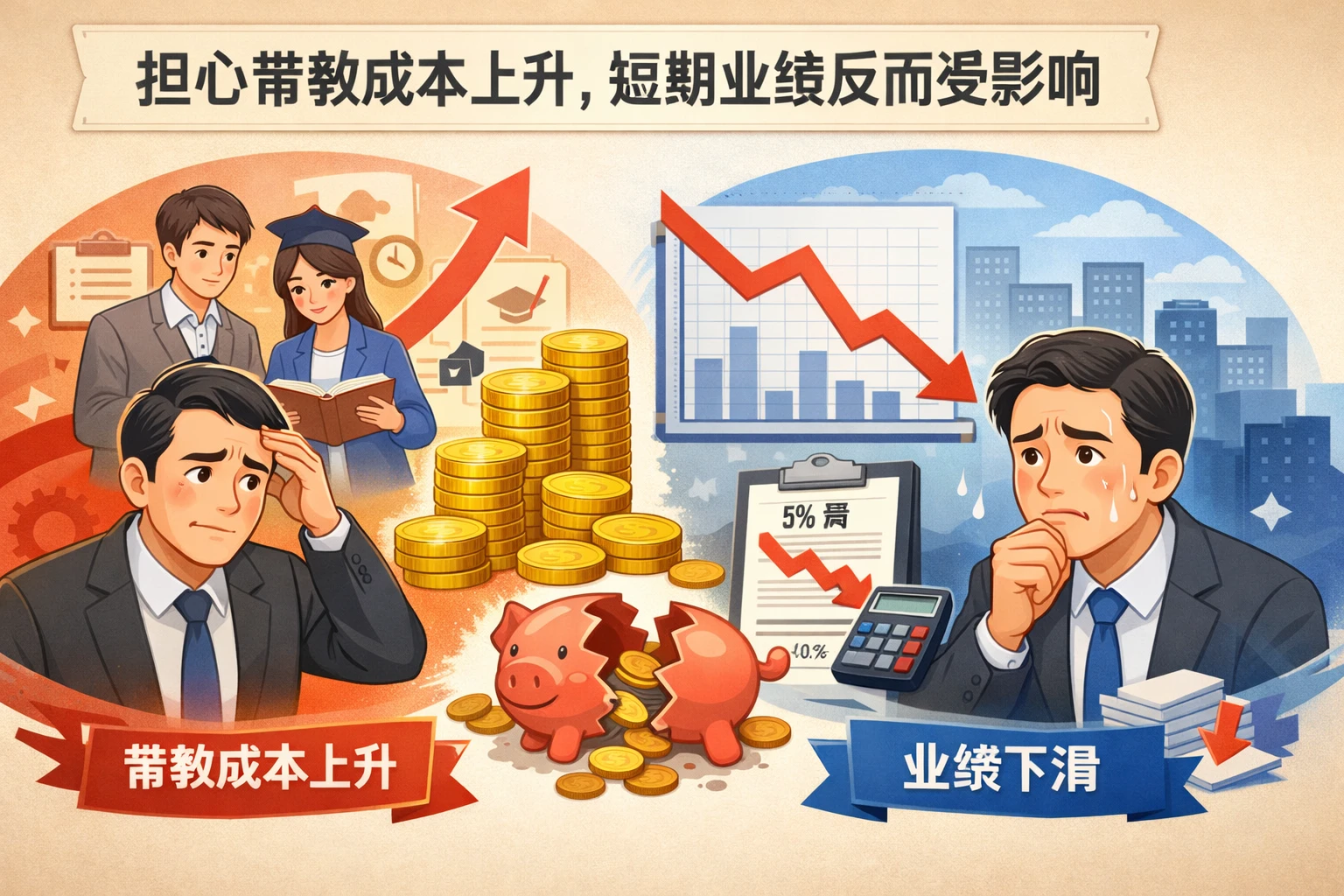 2. 担心带教成本上升，短期业绩反而受影响