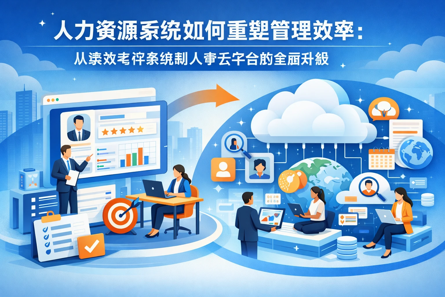 人力资源系统如何重塑管理效率：从绩效考评系统到人事云平台的全面升级