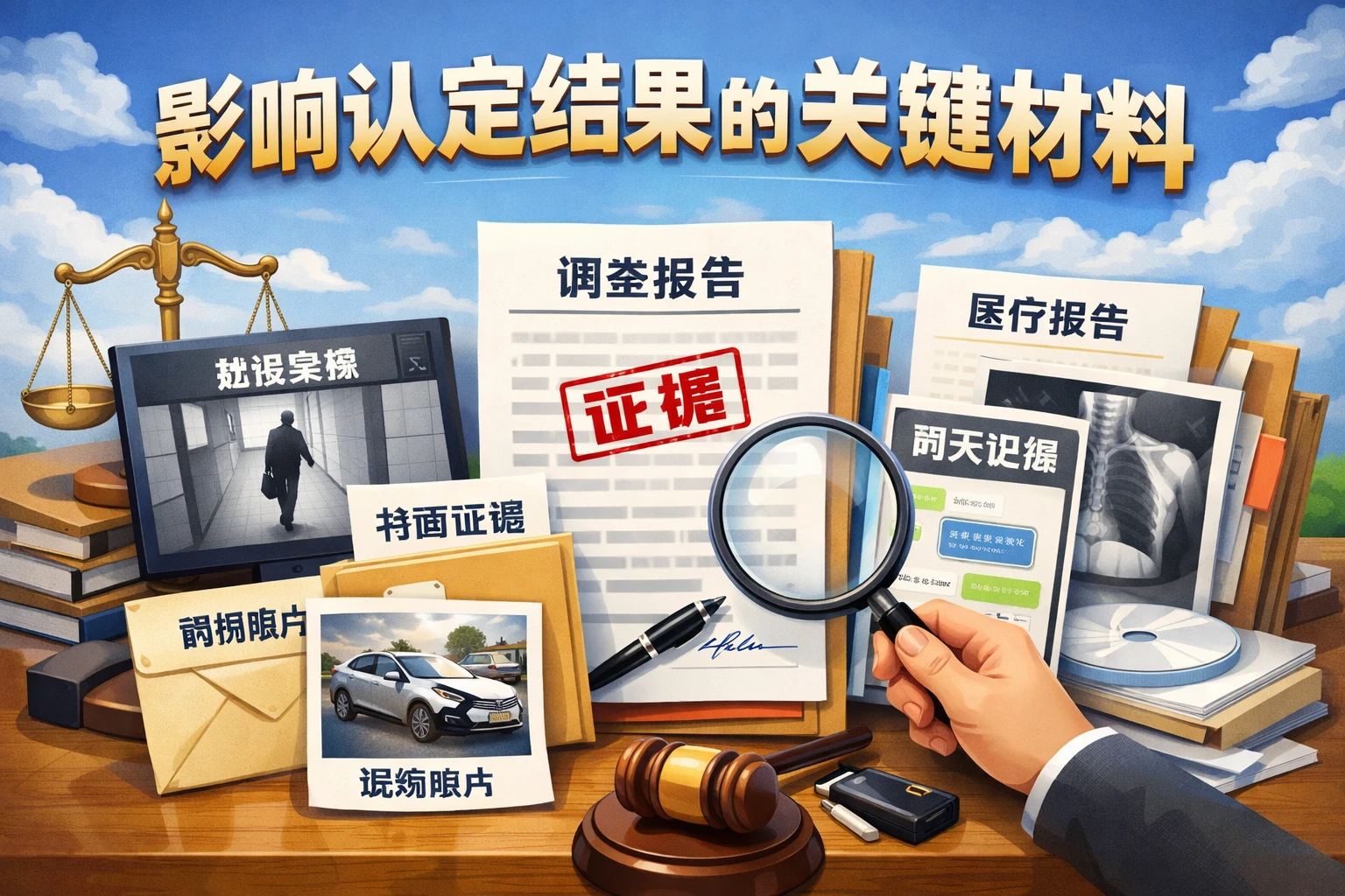 影响认定结果的关键材料