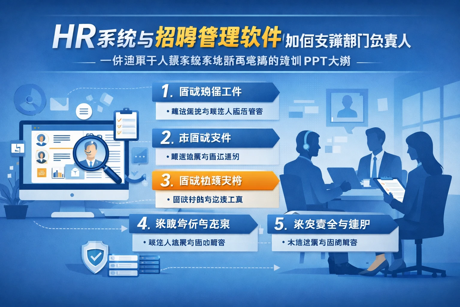 HR系统与招聘管理软件如何支撑部门负责人高效面试——一份适用于人事系统本地部署场景的培训PPT大纲