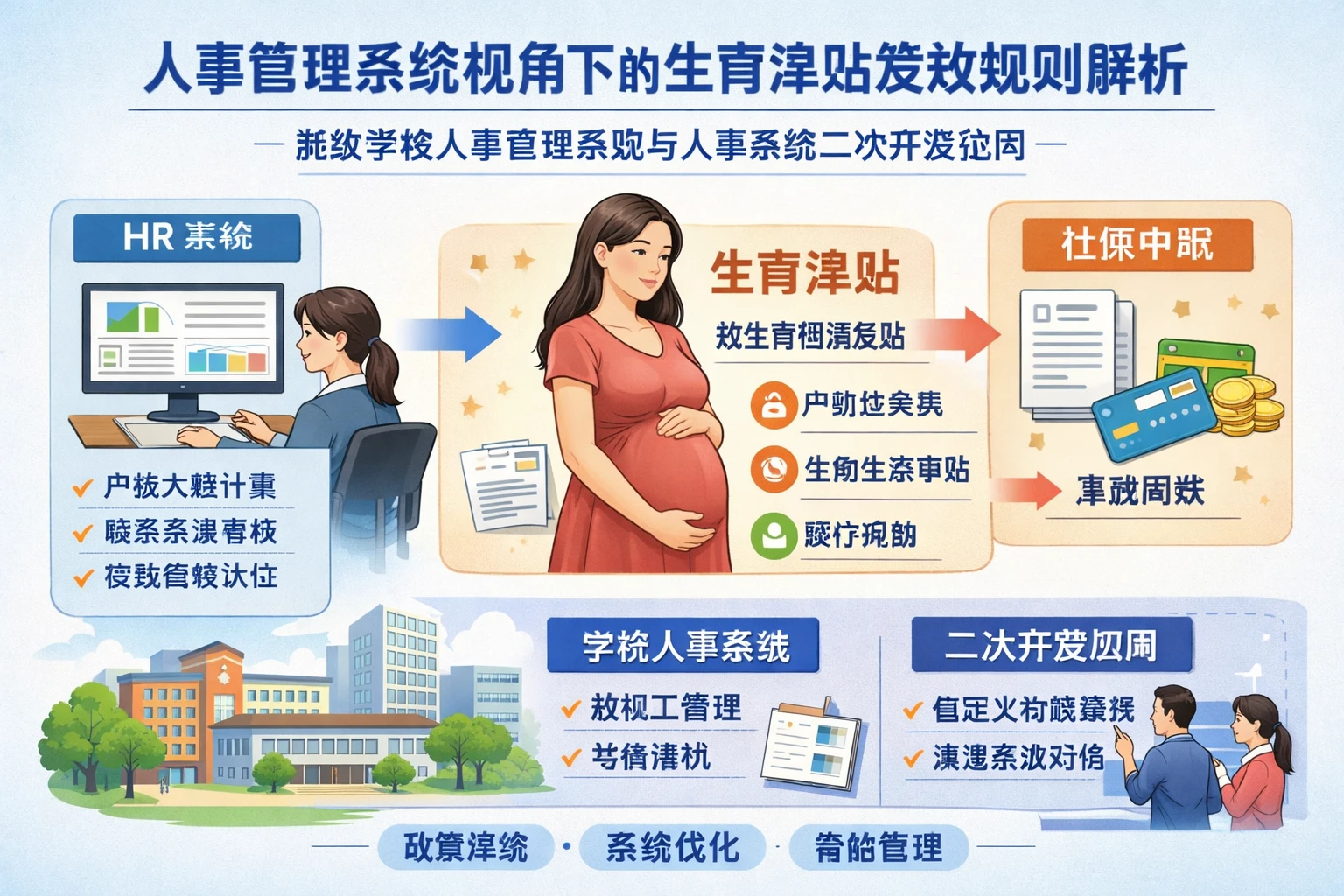 人事管理系统视角下的生育津贴发放规则解析：兼谈学校人事管理系统与人事系统二次开发应用