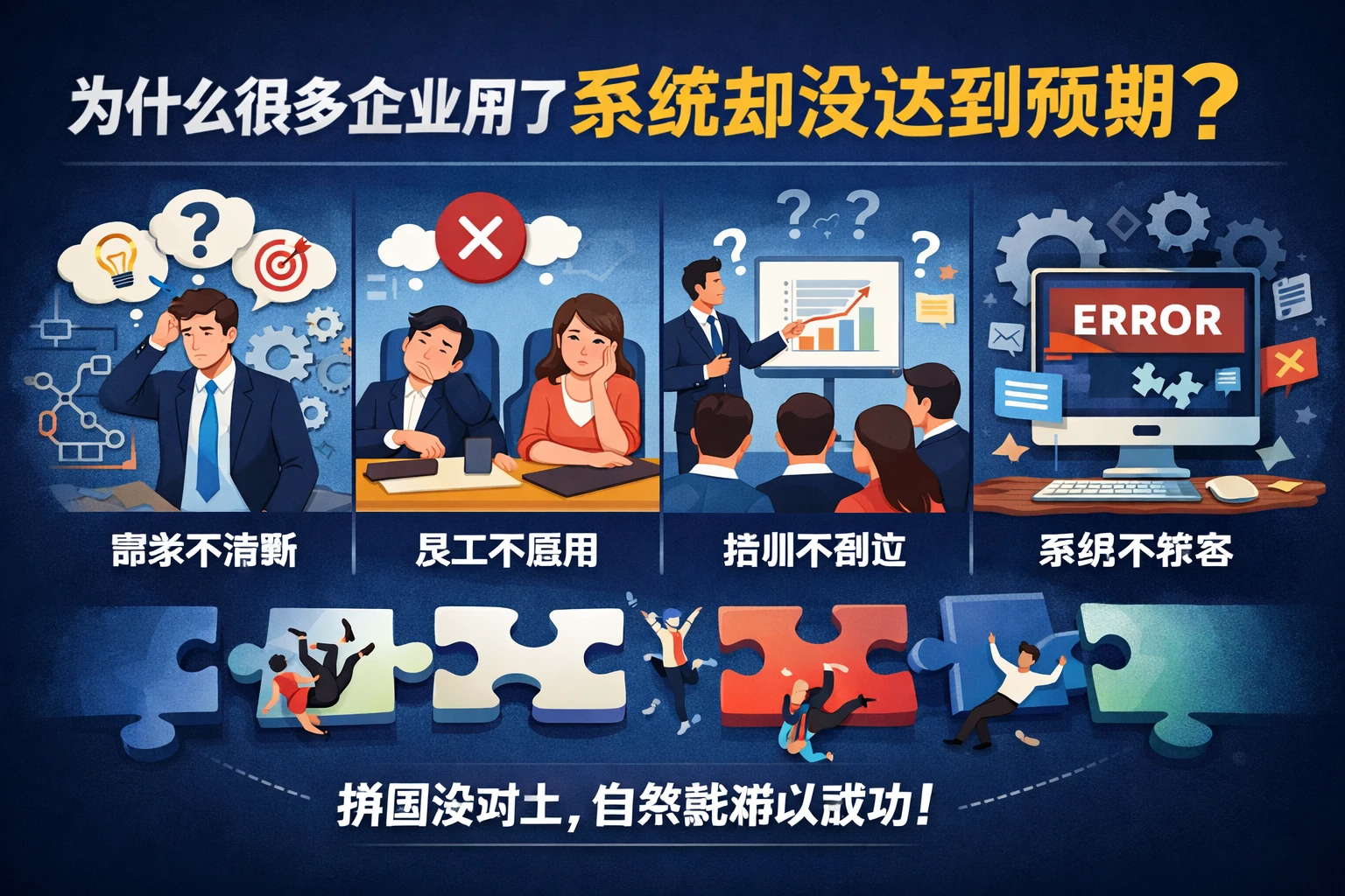 为什么很多企业用了系统却没达到预期