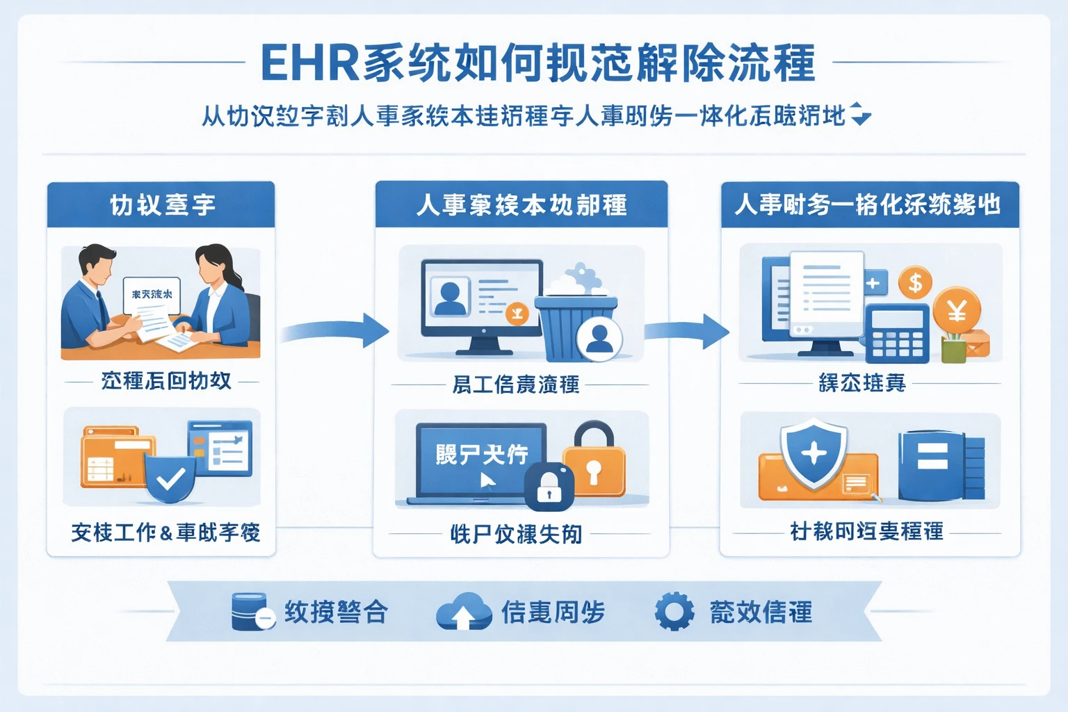 ehr系统如何规范解除流程：从协议签字到人事系统本地部署与人事财务一体化系统落地