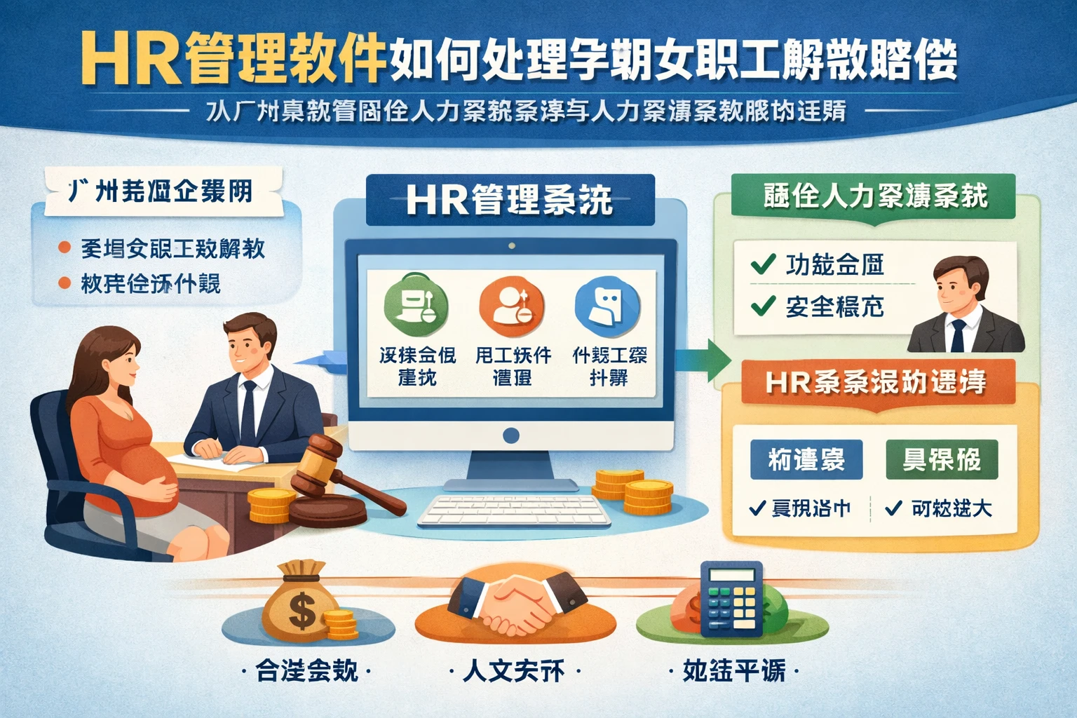 HR管理软件如何处理孕期女职工解散赔偿：从广州案例看国企人力资源系统与人力资源系统报价选择