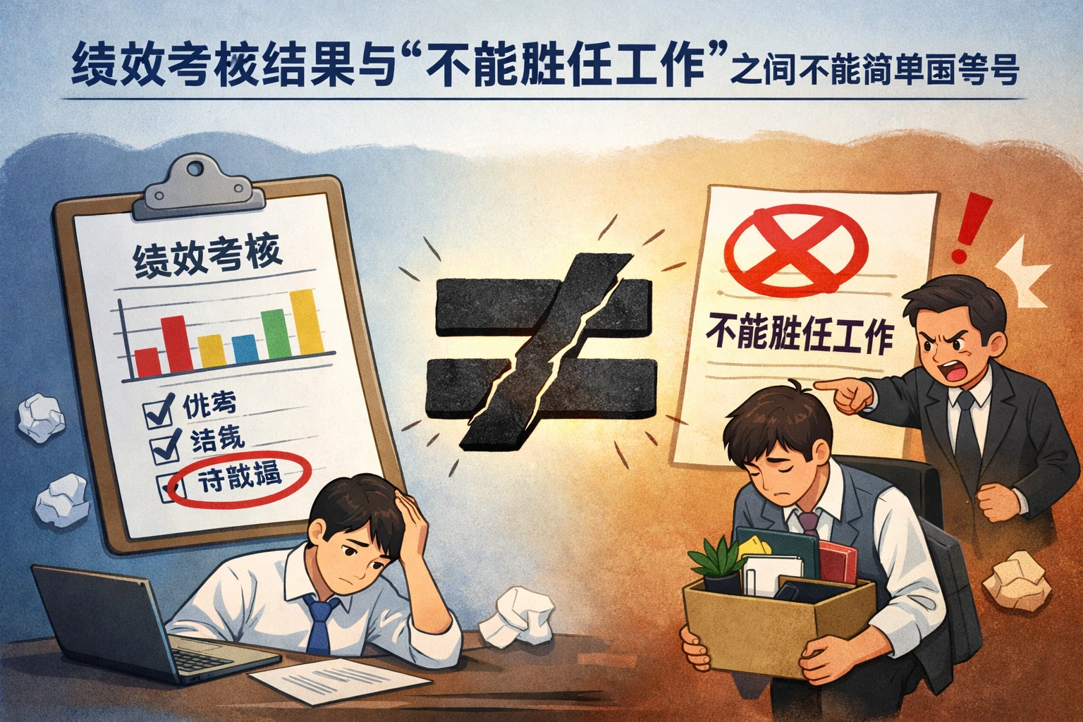 绩效考核结果与“不能胜任工作”之间不能简单画等号