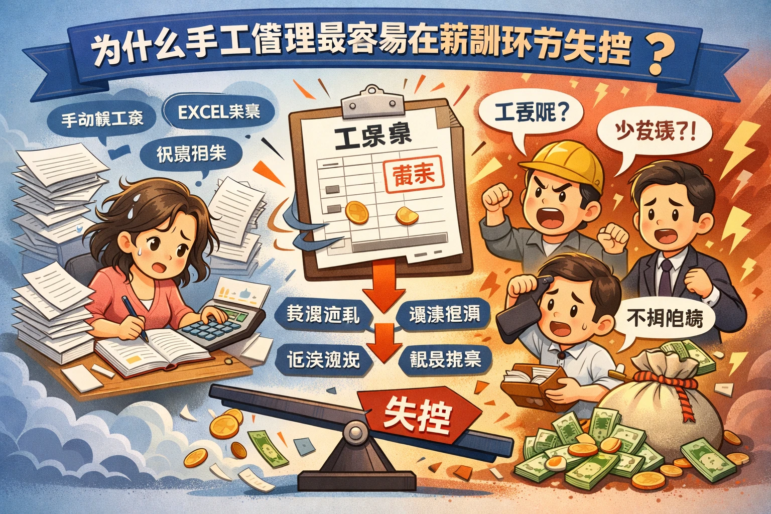 为什么手工管理最容易在薪酬环节失控