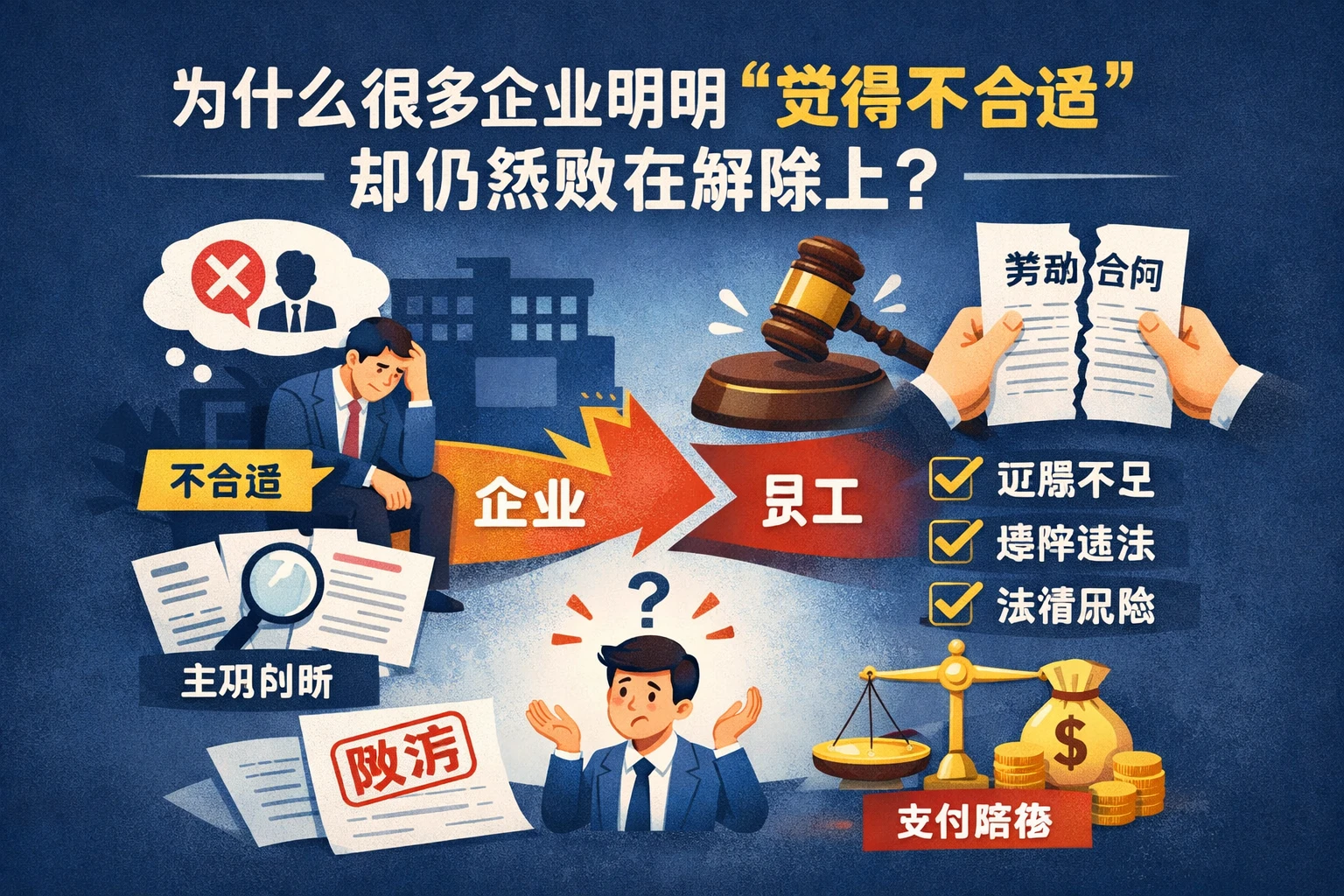 为什么很多企业明明“觉得不合适”却仍然败在解除上