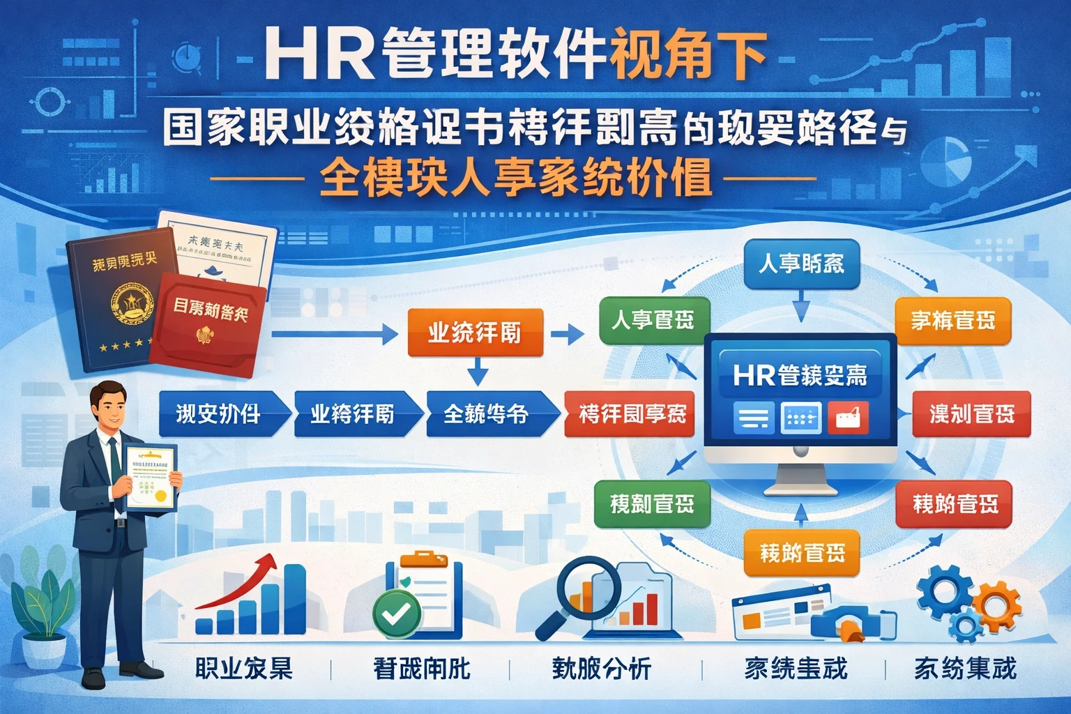 HR管理软件视角下，国家职业资格证书转评副高的现实路径与全模块人事系统价值