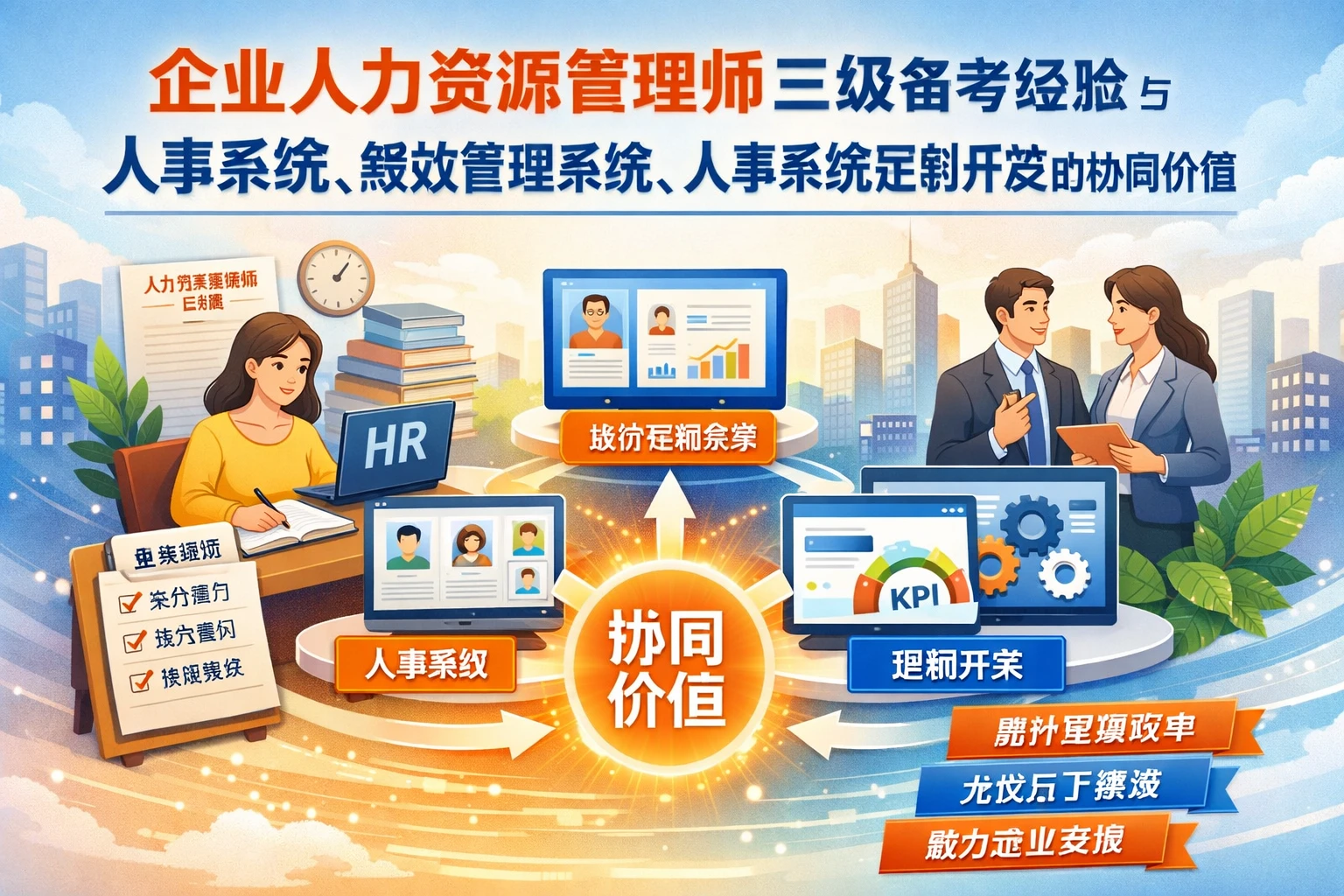 企业人力资源管理师三级备考经验与人事系统、绩效管理系统、人事系统定制开发的协同价值