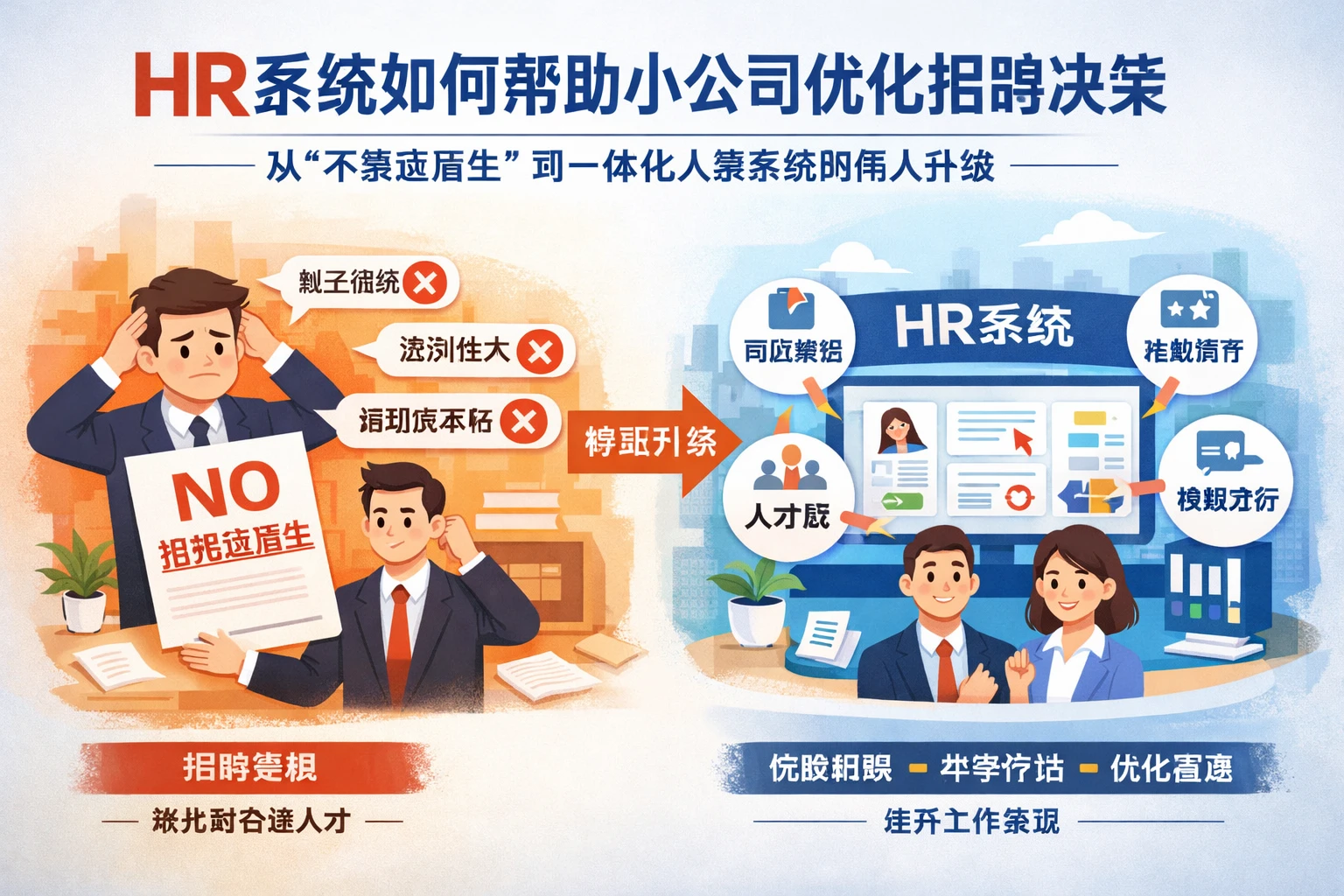 HR系统如何帮助小公司优化招聘决策:从“不要应届生”到一体化人事系统的用人升级