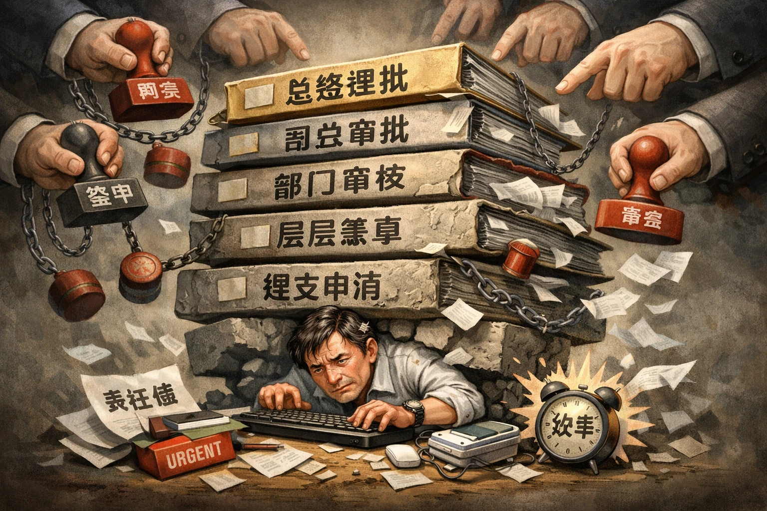 用层层审批压制责任感与响应效率