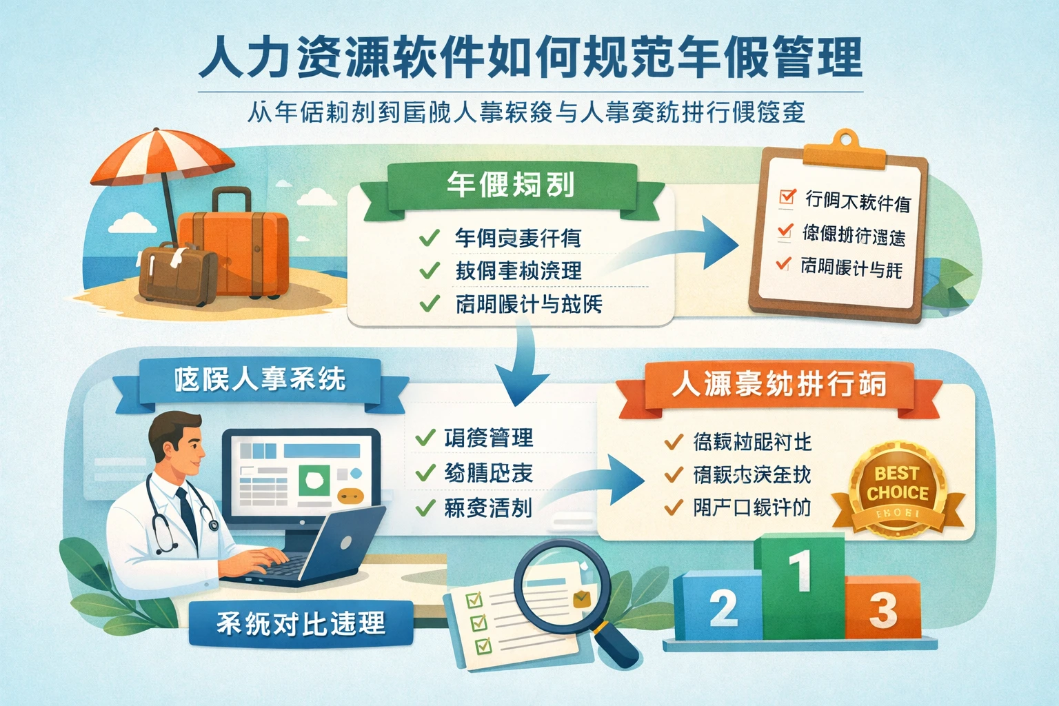人力资源软件如何规范年假管理：从年假规则到医院人事系统与人事系统排行榜选型