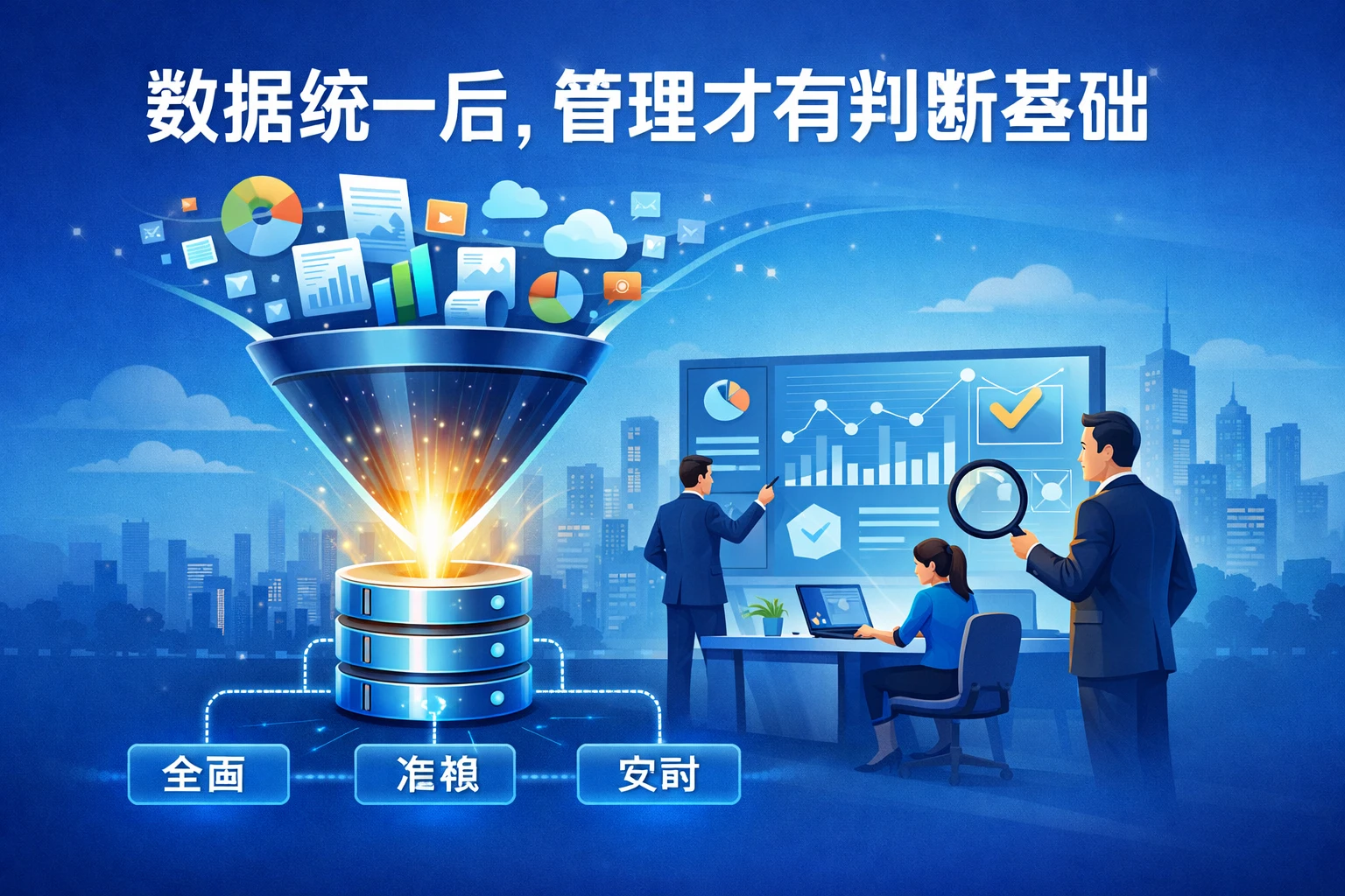 数据统一后，管理才有判断基础