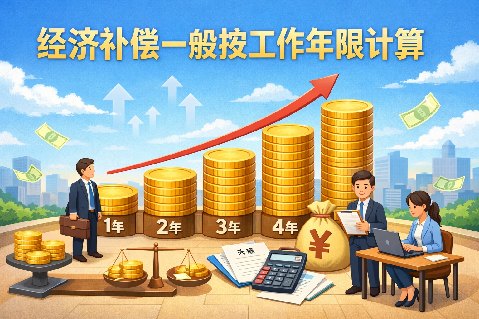 经济补偿一般按工作年限计算