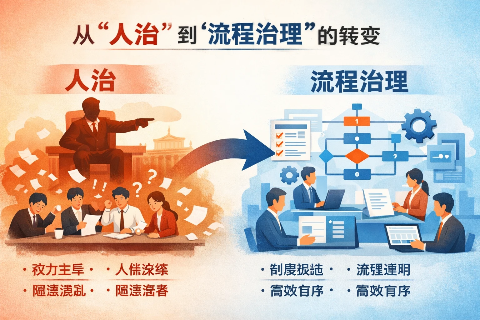 从“人治”到“流程治理”的转变