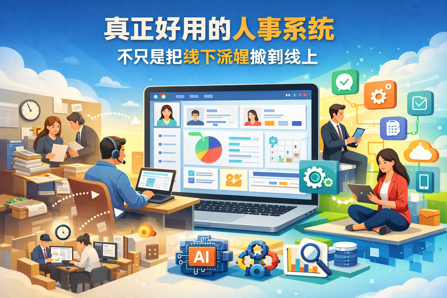 真正好用的人事系统，不只是把线下流程搬到线上