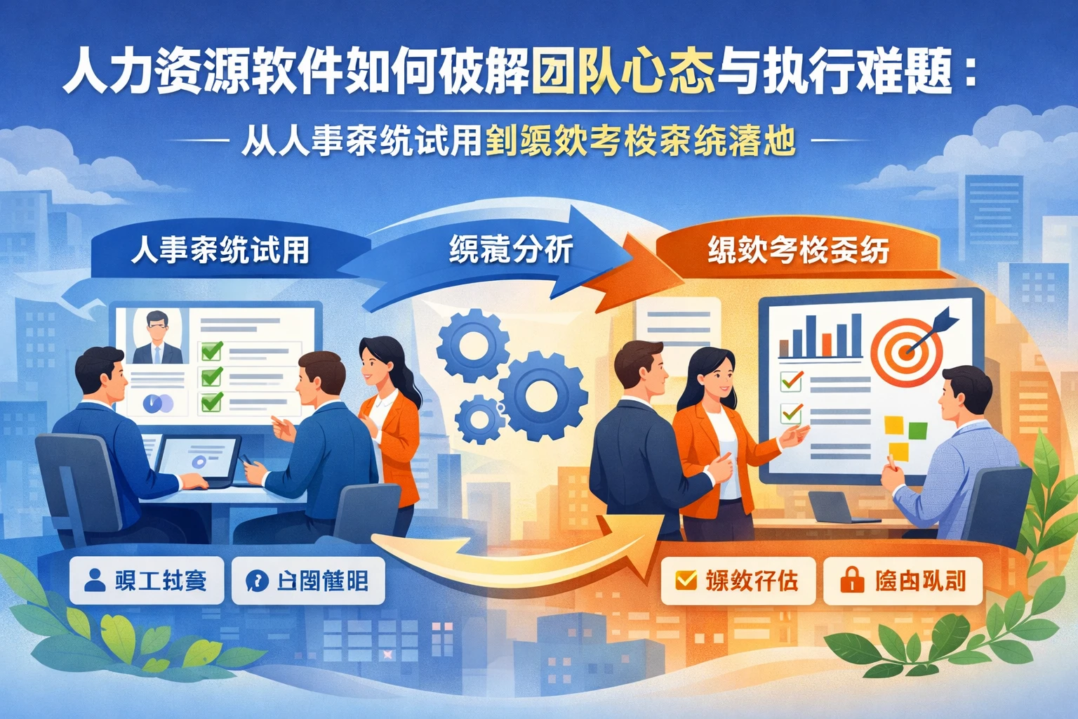 人力资源软件如何破解团队心态与执行难题：从人事系统试用到绩效考核系统落地