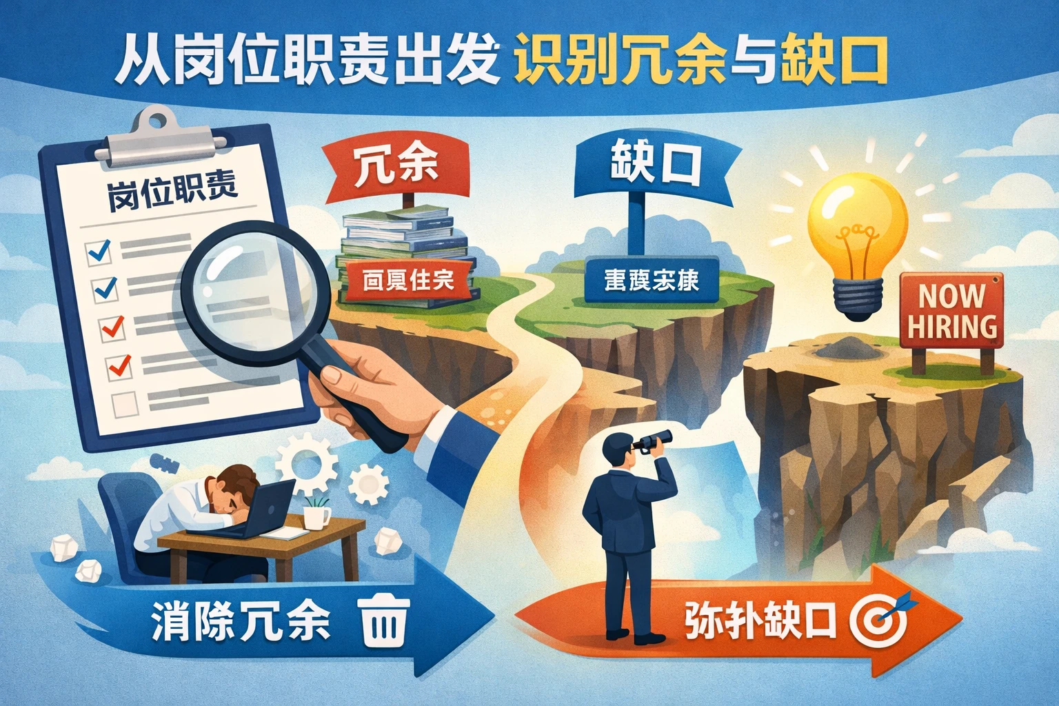 从岗位职责出发识别冗余与缺口