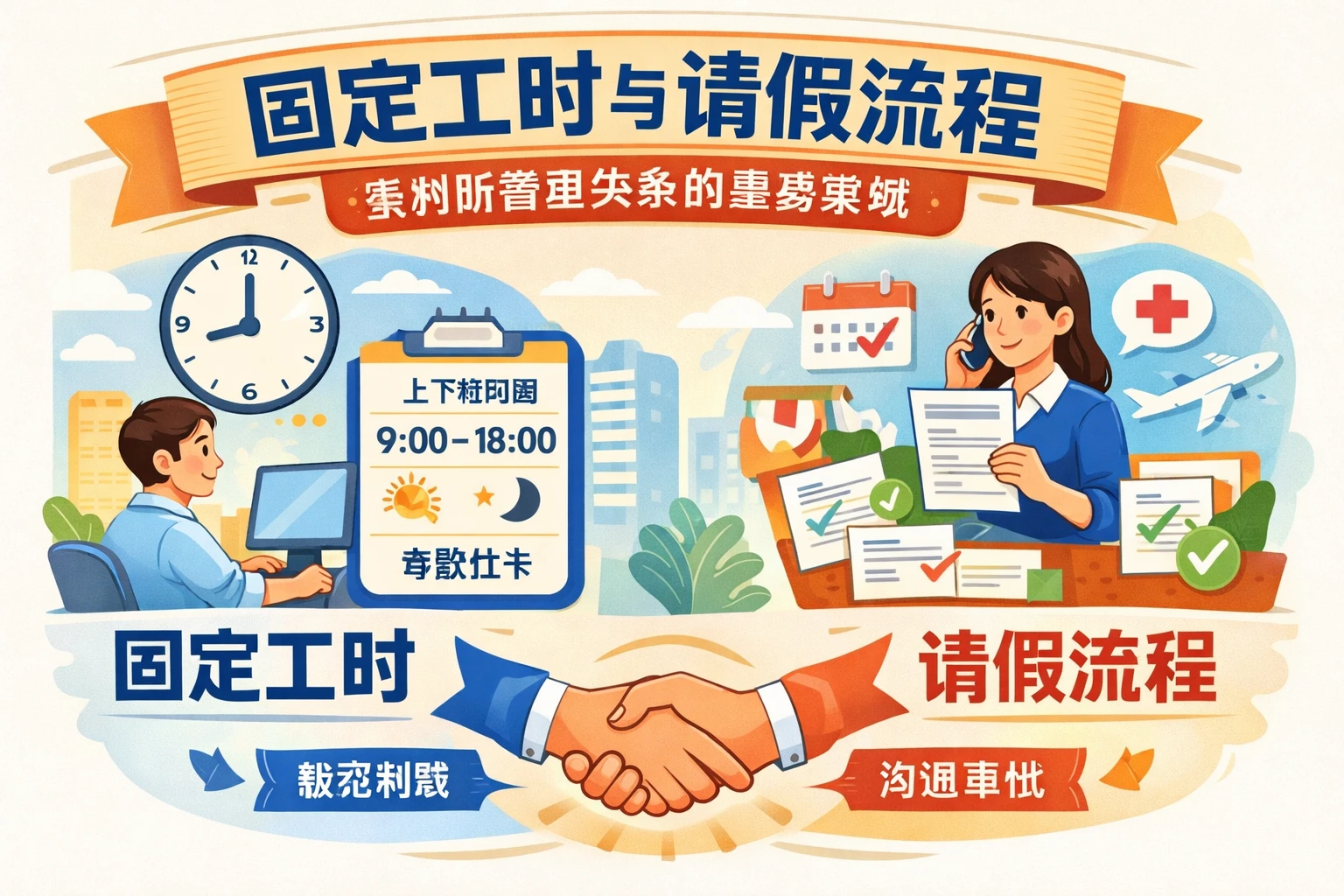 固定工时与请假流程,是判断管理关系的重要表现