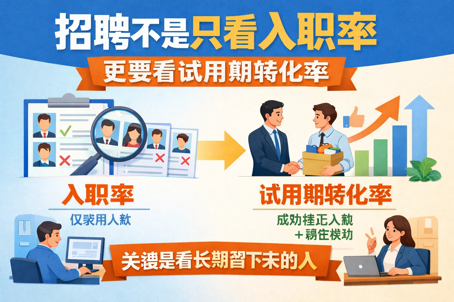 招聘不是只看入职率，更要看试用期转化率