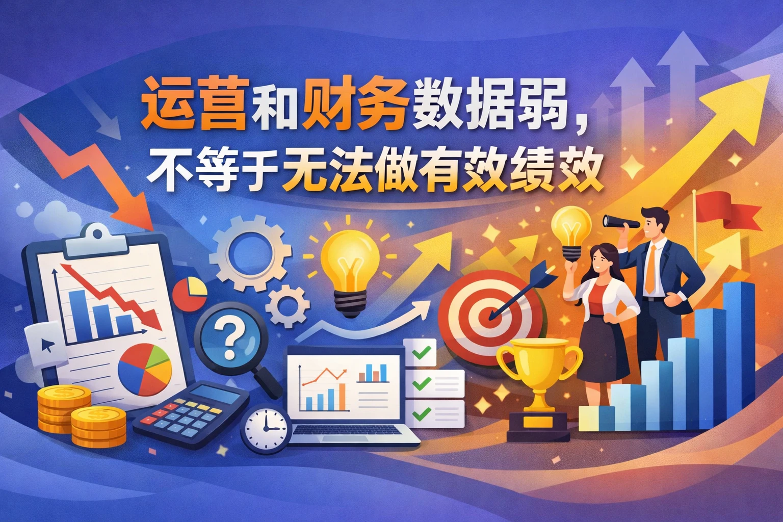 运营和财务数据弱，不等于无法做有效绩效