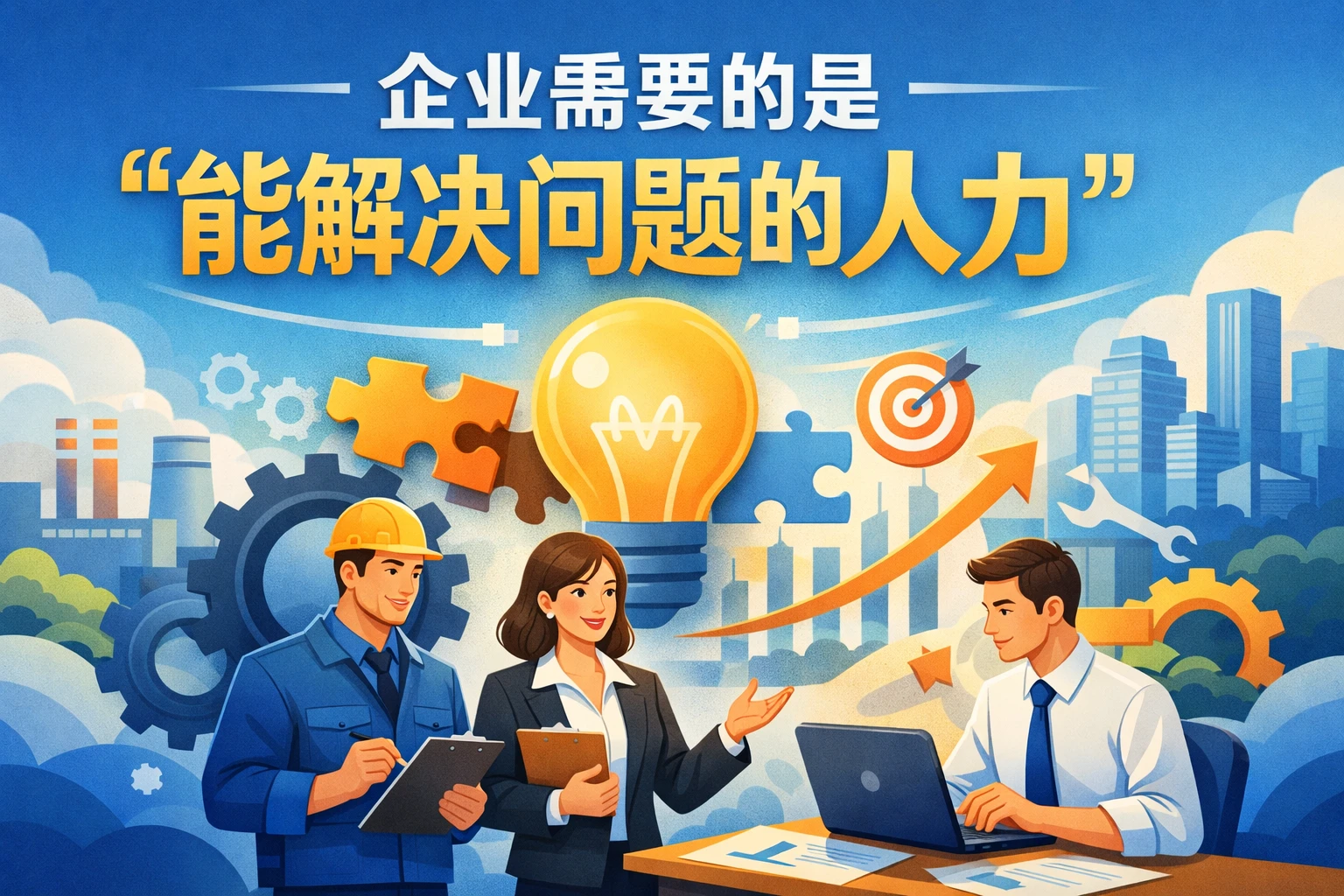 企业需要的是“能解决问题的人力”