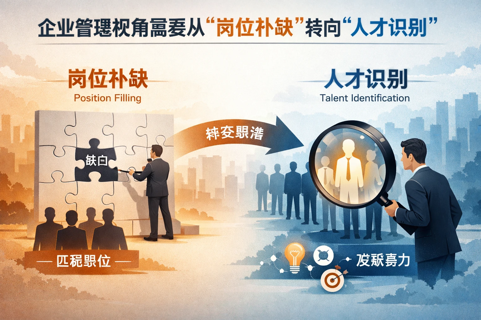 企业管理视角需要从“岗位补缺”转向“人才识别”