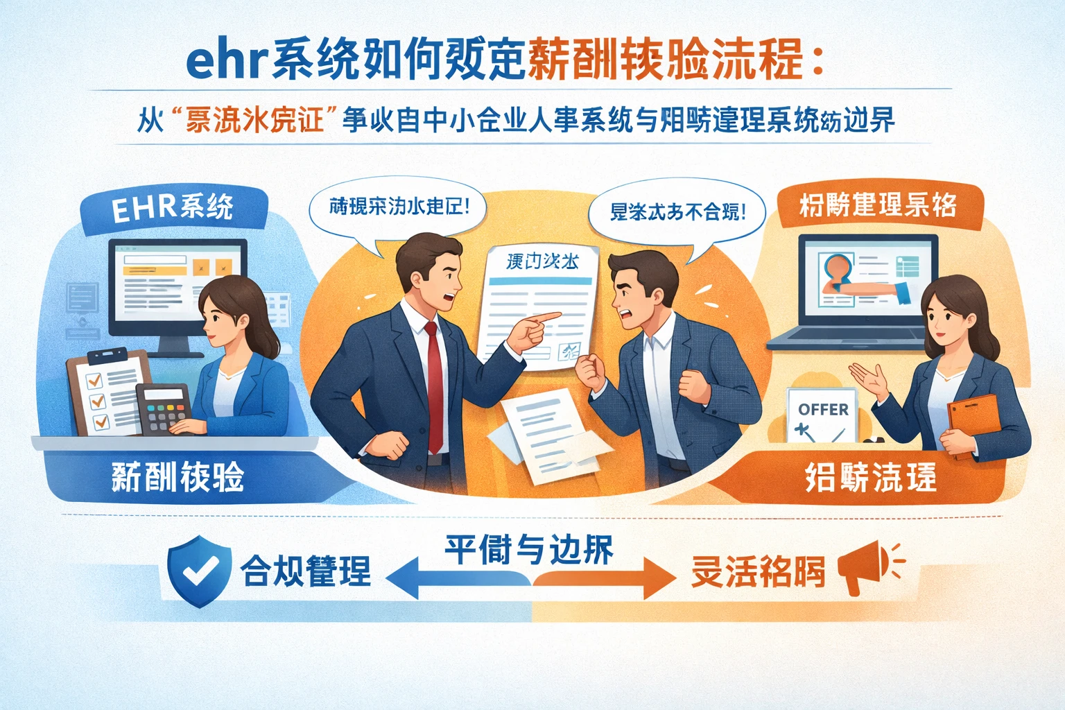 ehr系统如何规范薪酬核验流程：从“要流水凭证”争议看中小企业人事系统与招聘管理系统的边界