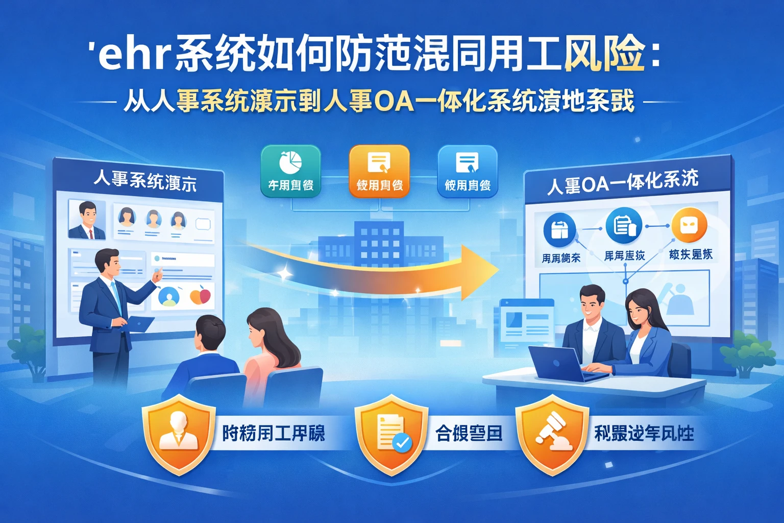 ehr系统如何防范混同用工风险：从人事系统演示到人事OA一体化系统落地实践