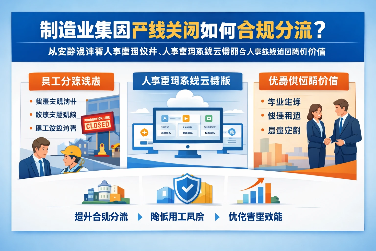 制造业集团产线关闭如何合规分流？从实务难点看人事管理软件、人事管理系统云端版与人事系统供应商的价值