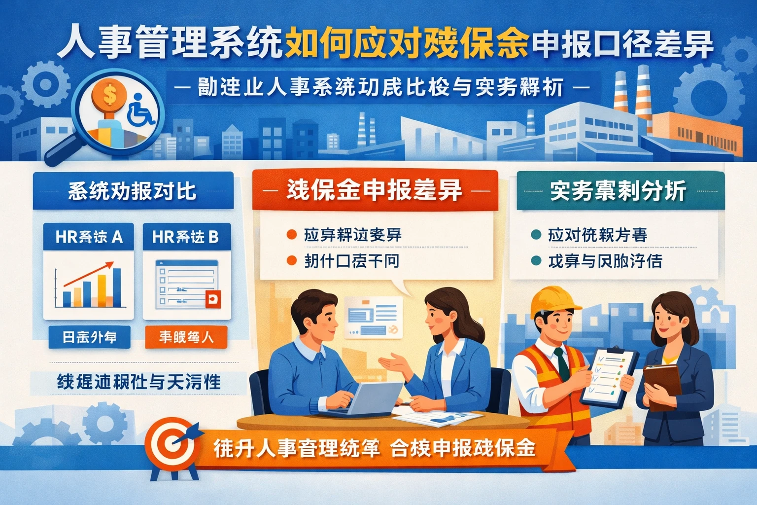 人事管理系统如何应对残保金申报口径差异:制造业人事系统功能比较与实务解析