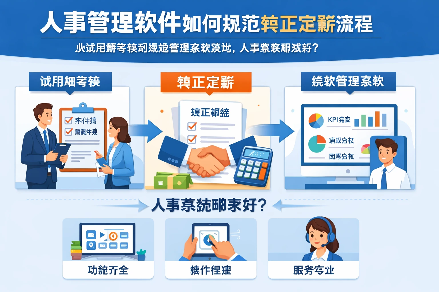 人事管理软件如何规范转正定薪流程：从试用期考核到绩效管理系统落地，人事系统哪家好