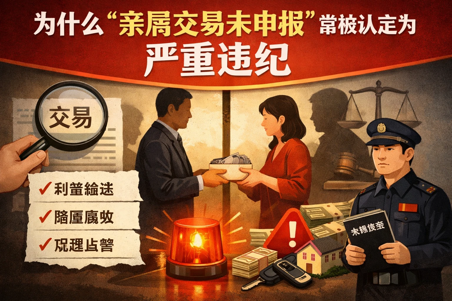 为什么“亲属交易未申报”常被认定为严重违纪