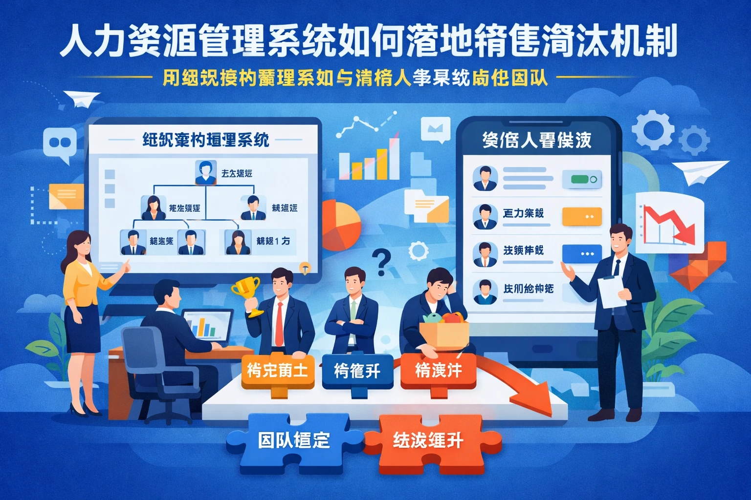 人力资源管理系统如何落地销售淘汰机制:用组织架构管理系统与微信人事系统稳住团队