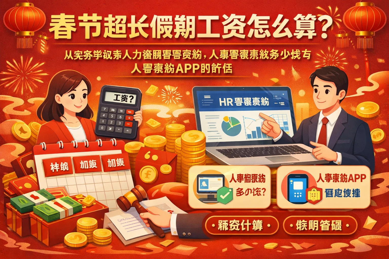 春节超长假期工资怎么算？从实务争议看人力资源管理系统、人事管理系统多少钱与人事系统APP的价值