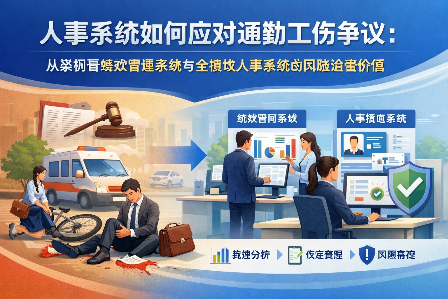 人事系统如何应对通勤工伤争议：从案例看绩效管理系统与全模块人事系统的风险治理价值