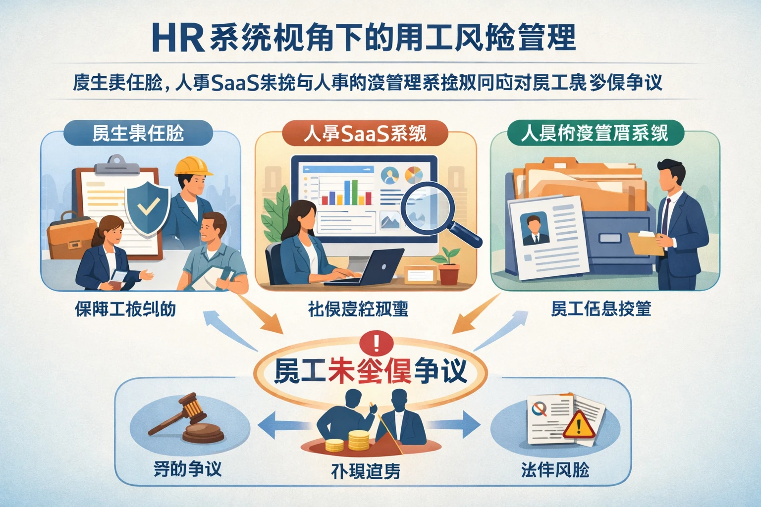 HR系统视角下的用工风险管理：雇主责任险、人事SaaS系统与人事档案管理系统如何应对员工未参保争议