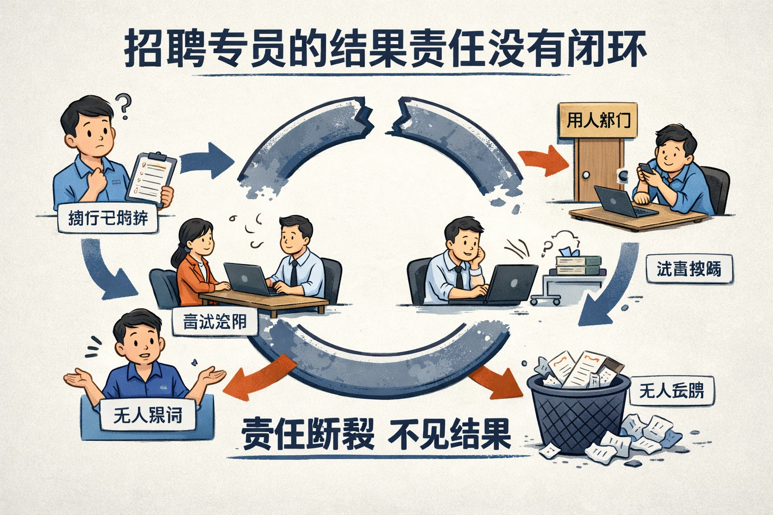招聘专员的结果责任没有闭环