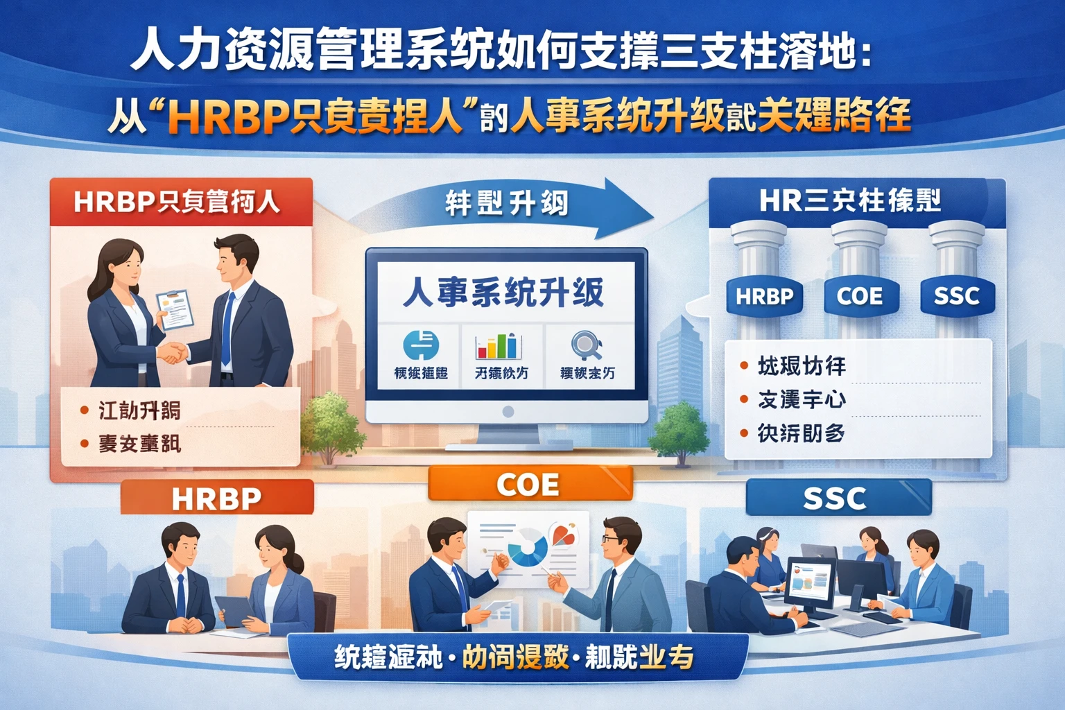 人力资源管理系统如何支撑三支柱落地：从“HRBP只负责招人”到人事系统升级的关键路径