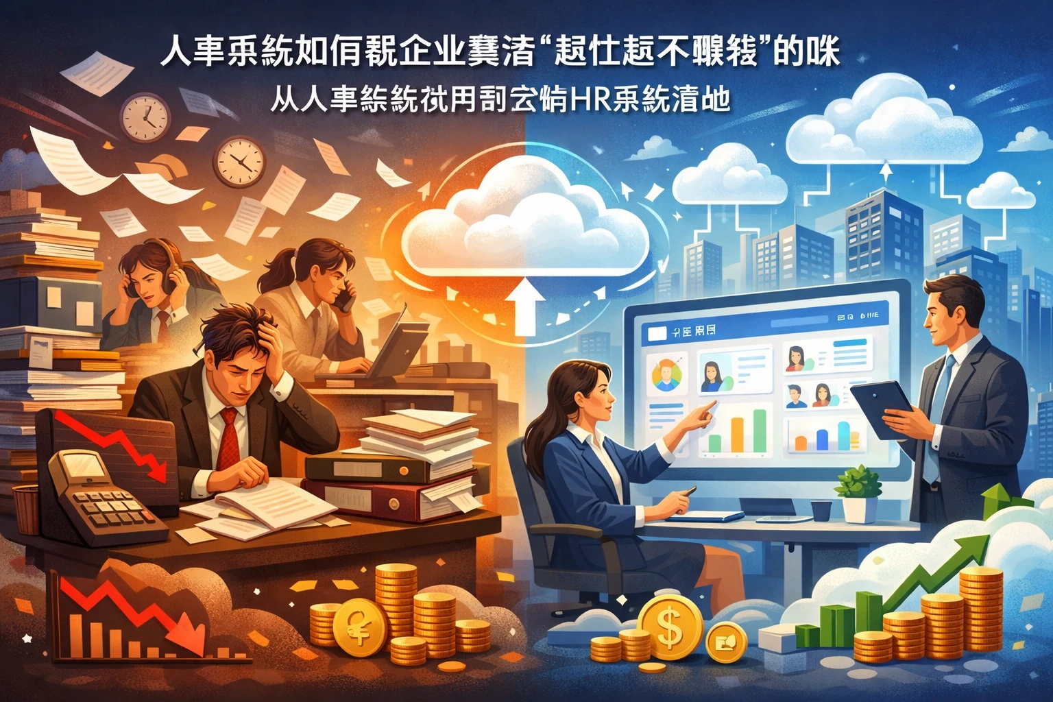 人事系统如何帮企业算清“越忙越不赚钱”的账：从人事系统试用到云端HR系统落地