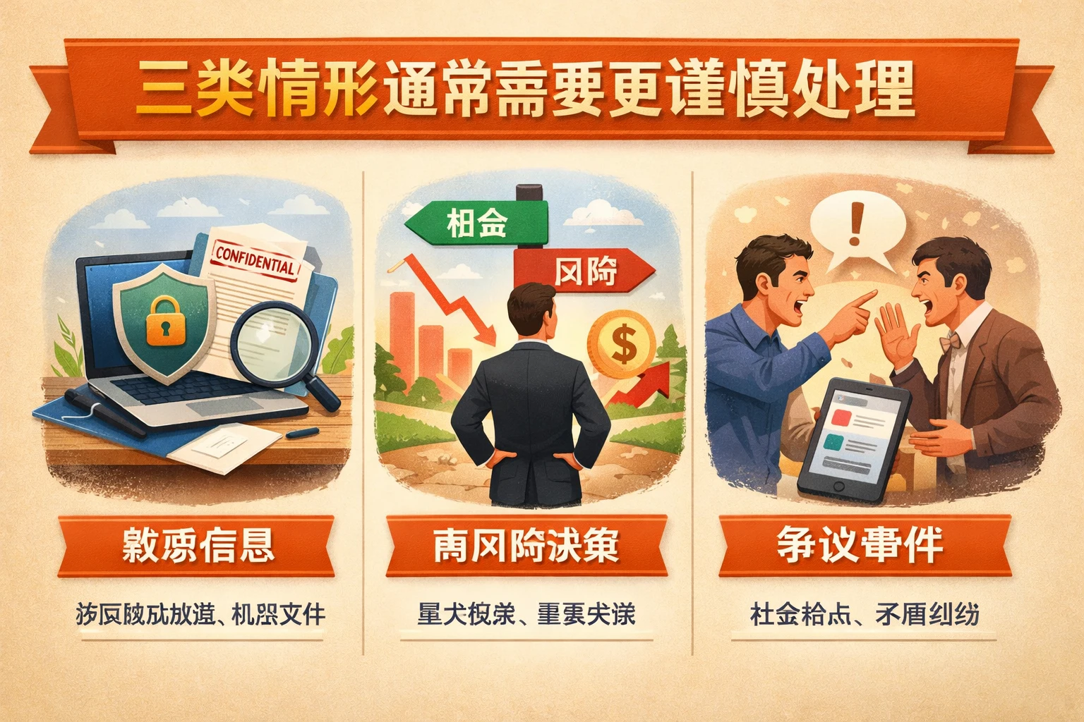 三类情形通常需要更谨慎处理